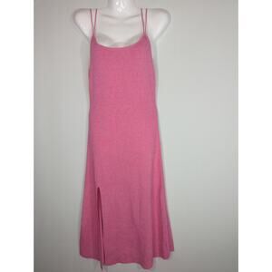 Urban Revivo Pink Cami Scoop Neck Slit Hem Dress MEDIUM NWT Coastal Casual